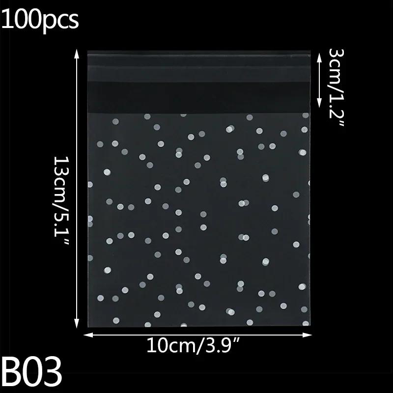 Pouch Bag Gift Bags To Pack Products Christmas Party Packaging Frosted 100 Pieces Wholesale Polka Dot Event Festive Supplies