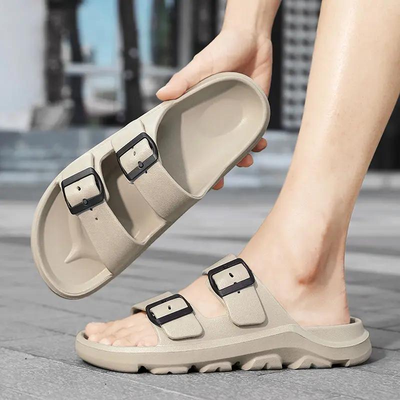 Fashion Platform Men's Shoe Beach Designer Luxury Casual Comfortable Male Slipper Pvc Adult Original 2025 Fashion Eva Clappers Slides