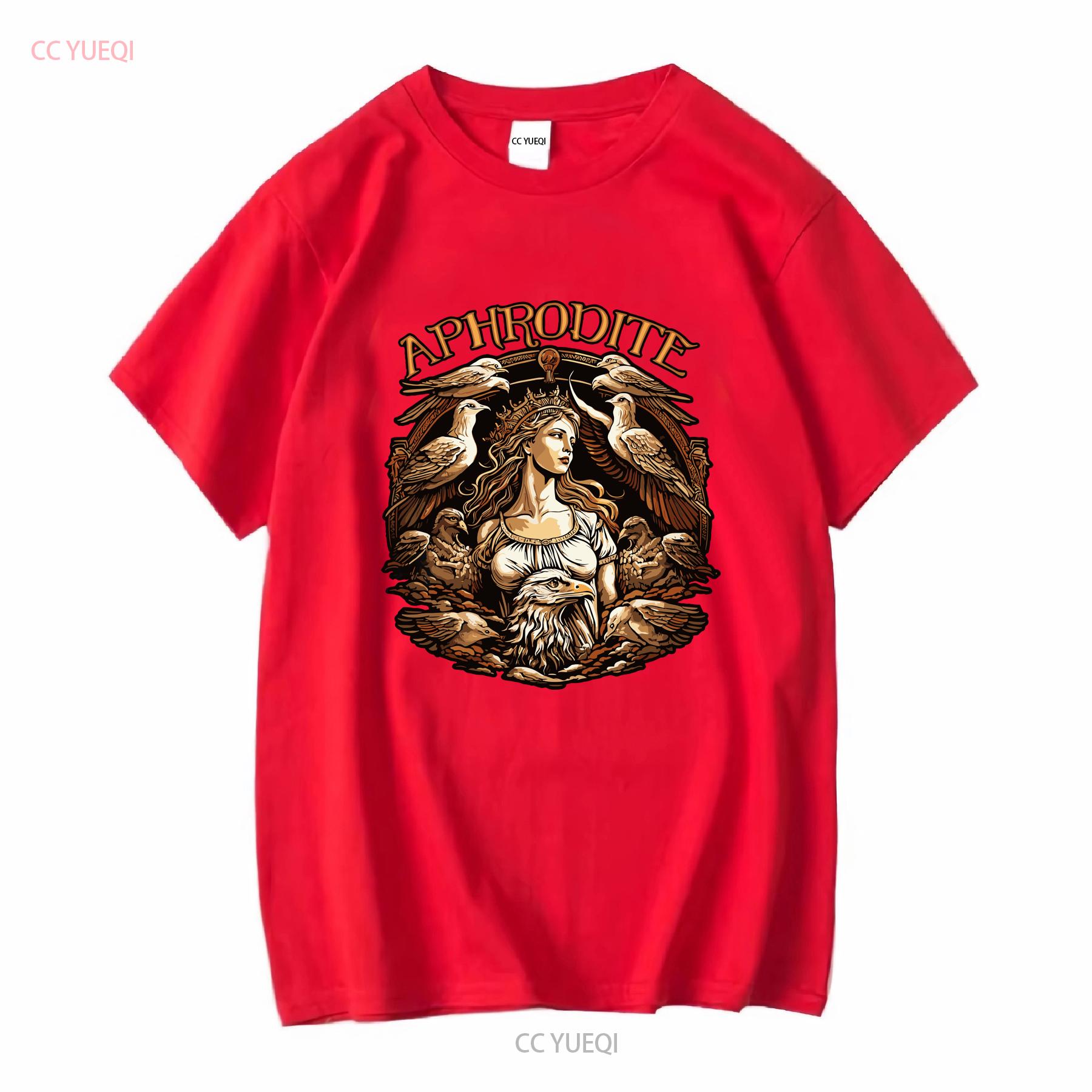 Новая Лимитированная Богиня Афродита Греческая Мифология Древняя Греция Футболка с длинным или коротким рукавом винтажная Стирка Дышащая S