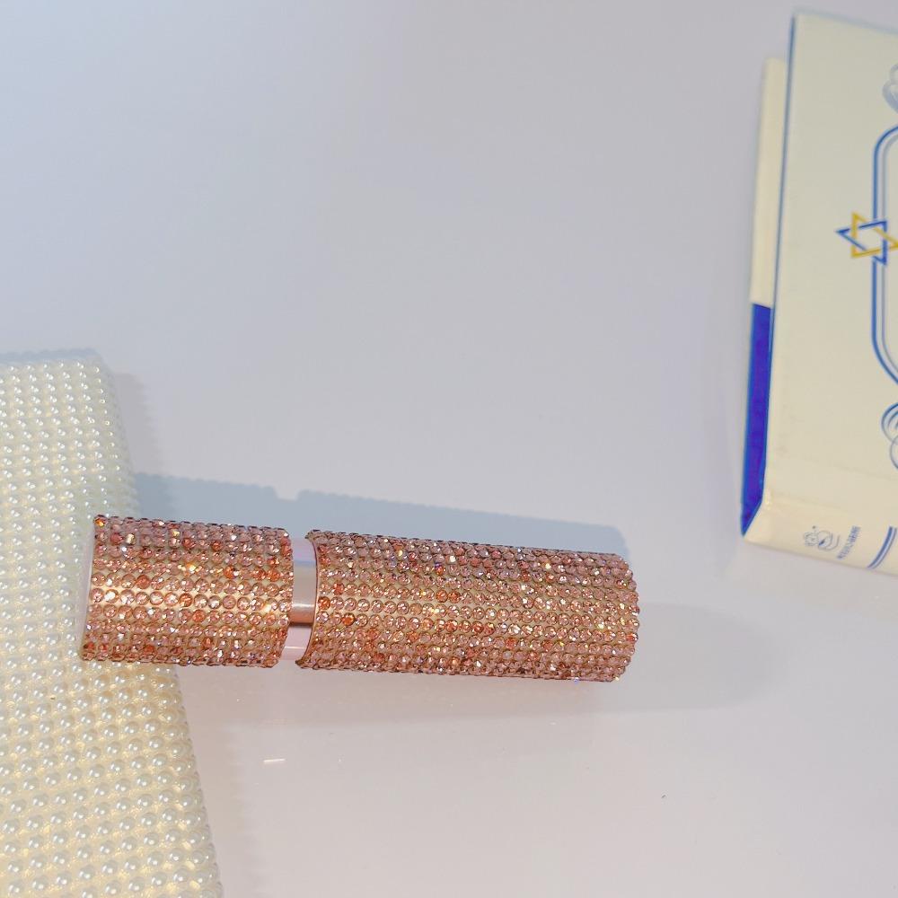 10ML Perfume Atomizer Bottle Rhinestone Inlaid Cosmetic Containers  Travel Purple