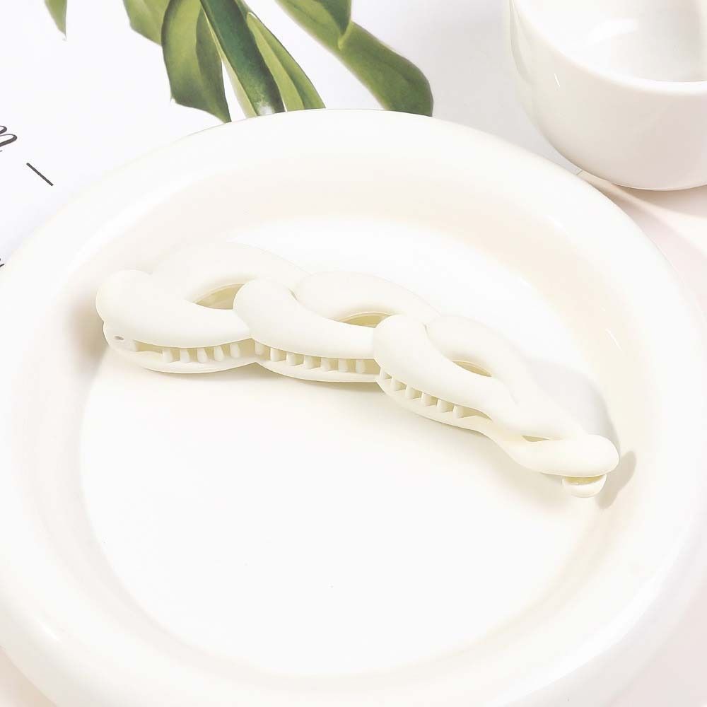 Frosted Hair Twist Hair Pin Cross Matte Hair Clip Crab Fashion Plastic Banana Clip  Daily