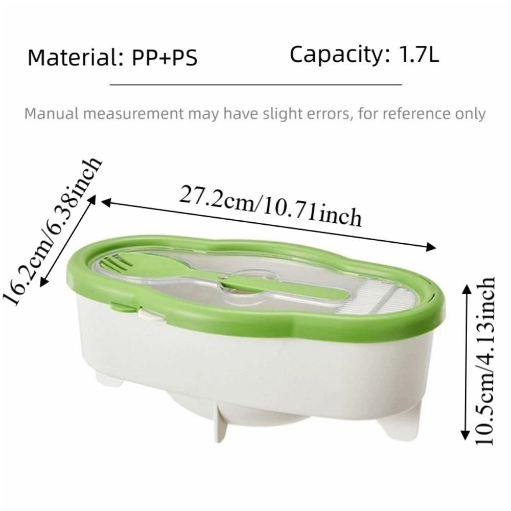 Transparent Microwave Pasta Cooker Non Sticking Heat Resistant Food Container With Strainer Large Capacity Kitchen Storage Box