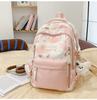 Schoolbag New Japanese Ins High Value Fresh Sweet Cute Butterfly Graffiti Backpack Junior High School Students Lightweight Backpack