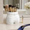 3D Printed Jeans Pen Holder, Desk Makeup Brush Organizer, Creative Pants Shape Pencil Cup for Office, Teacher Student Gift
