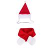 Warm Red Scarf Hat Cloak Hat Christmas Clothes Pet Costume Pet Clothes Pet Cosplay Costume