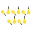 10PCS Archery Arrow Head Safety Arrow Tips Screw in Nylon Archery Accessory for Hunting Game Practice Kids Adults Yellow