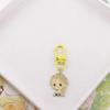 Cute Snow White Shiny Metal Keychain Anime Princess Alloy Pendant Kawaii Charm Keyring Decorative Ornament For Men Women Gift