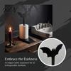 Gothic Bat Paper Towel Holder Bat-shaped Holder, Matte Black Metal Creative Halloween Party Supplies Vertical Tissue Stand, for Kitchen And