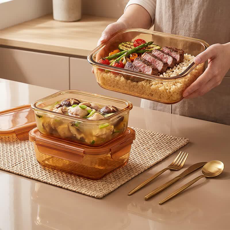 Amber River Rectangular Food Storage Container Set