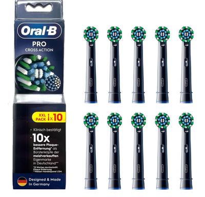 Braun Pro Brush Ersatz-Set Oral-B Multi-Action, Schwarz, 10er-Pack, EB50BRX-10 [Gebraucht]