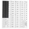 Piano Sticker Electronic Piano Removable Keyboard PVC Adhesive Staff Intonation Labels