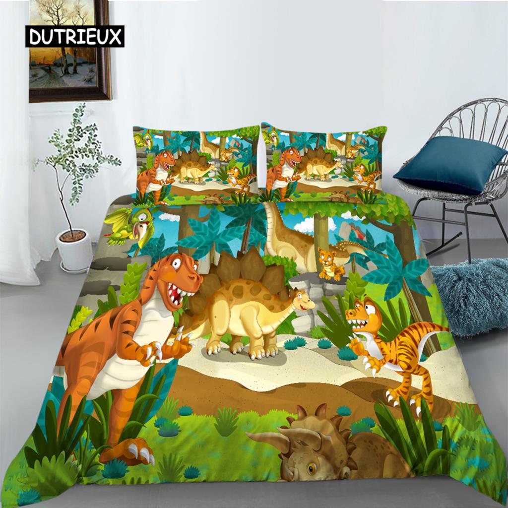 Chicken Animals King Queen Duvet Cover Lovely Cartoon Farm Chick Bedding Set Kids Girls Wildlife 2/3pcs Polyester Quilt Cover