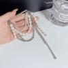 Metal Pearl Brooch Chain Noble Jewelry Elegant Vintage French Pin  Women