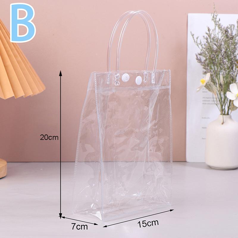 10Pcs Transparent Gift Bags Holiday Gifts Birthday Gift Wrappers Parties Anniversaries Easter Valentine'S Weddings Party Gifts