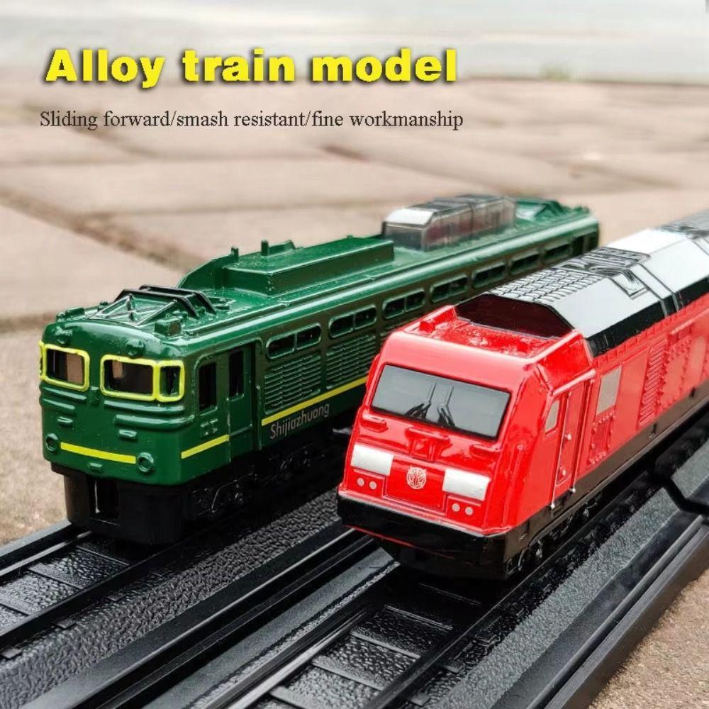 Zinc Zinc Alloy Material Simulation Train Model Nostalgic Green Retro Train Model Model Collection