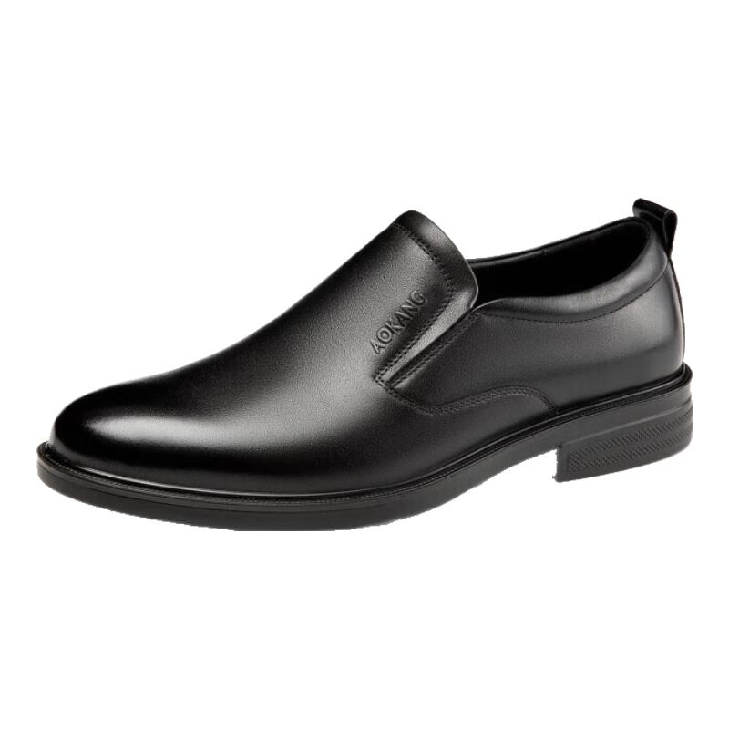 Aokang Men s Leather Slip-on Derby Shoes 44