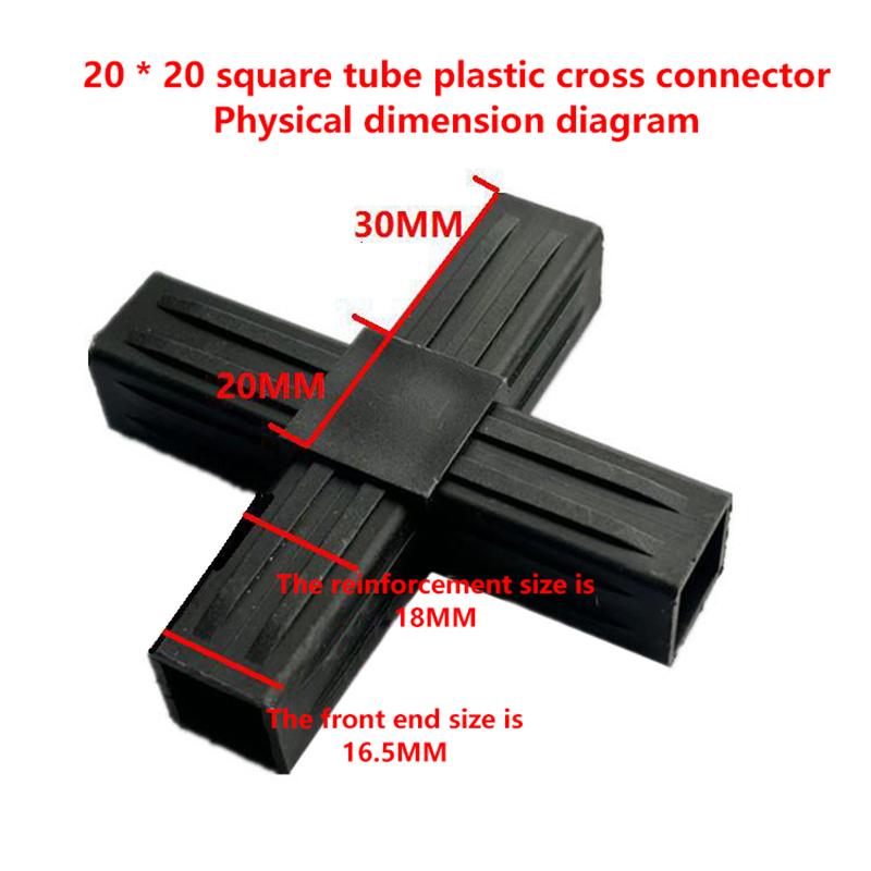 1/5Pcs 20Mm 2/3/4-/5-Way Cross Square Pipe Fittings 20X20Pipe Angle Code Hexagonal Through Plastic Fittings Abs Connector