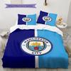 Historic MCFC Wins Bedding Quilt Set Quilt Cover Pillowcase Home Decoration Birthday Gift (1 * Duvet Cover + 2 * Pillowcase, Without Core)