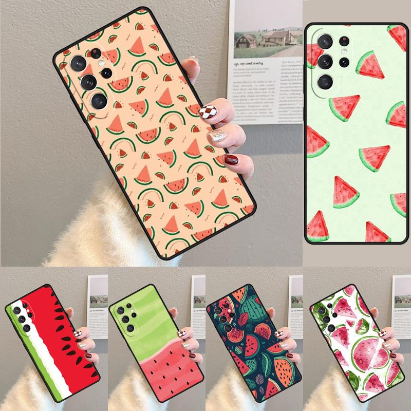 Summer Fruit Watermelon TPU Phone Case For Samsung Galaxy note 10 pro S26 S25 S24 S23 S22 Ultra Plus S21 FE S20 Shockproof Cover