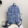 Schoolbag high value ins sweet wind girl bow plaid backpack Han Faner design sense primary and secondary school backpack