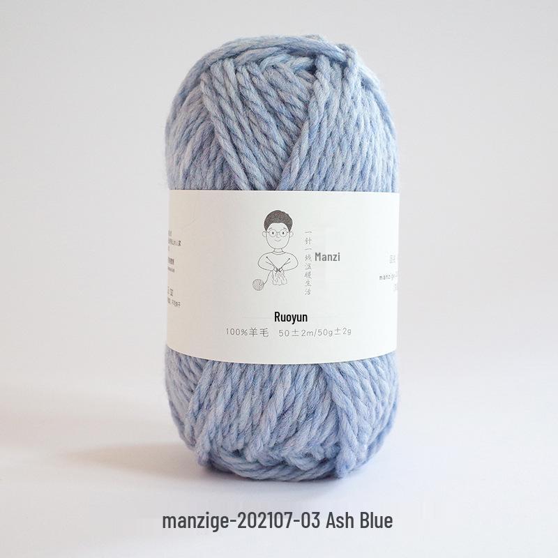 100% reine Wolle Grobgarn zum Handstricken von Mänteln, Schals und Pullovern - 5 mm dick