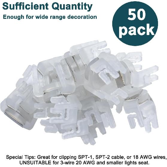 

Універсальні магнітні кліпси для різдвяних вогнів, 50 штук, магнітні кліпси для святкових вогнів, небиткі магнітні кліпси для черепиці та водостоку для C7/E12, C9/E17,