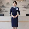 Women's 3/4 Sleeve Professional Uniform Dress