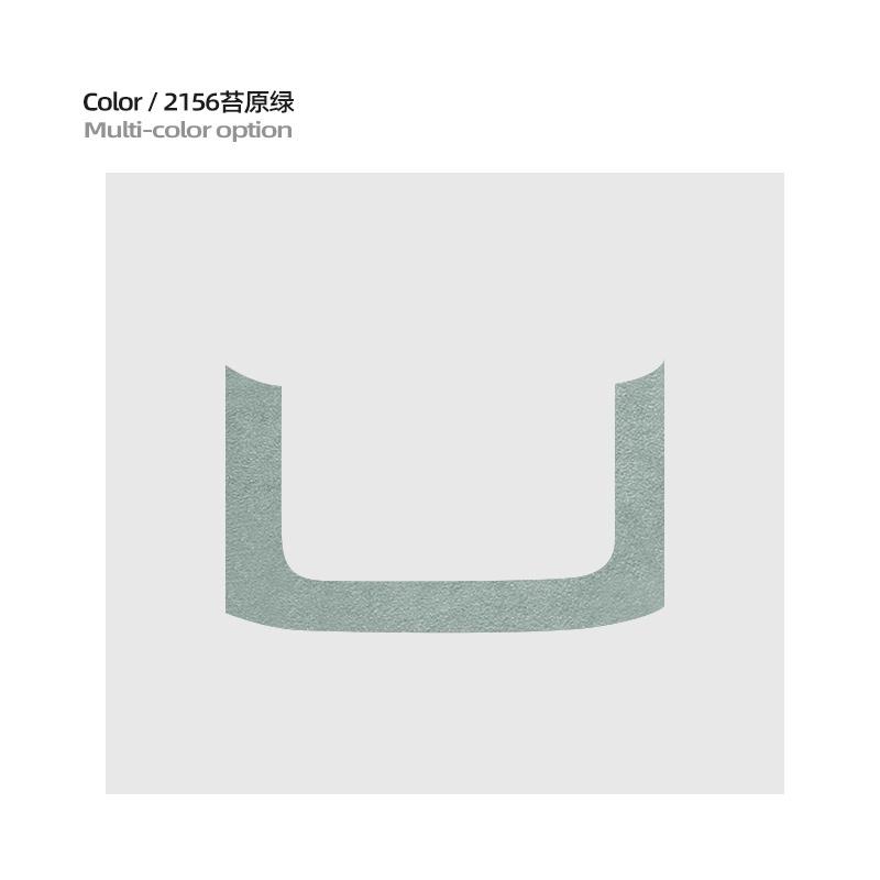 For ZEEKR 001 2024 2025 Car rear armrest decoration modification framework sticker Super Suede car interior accessories