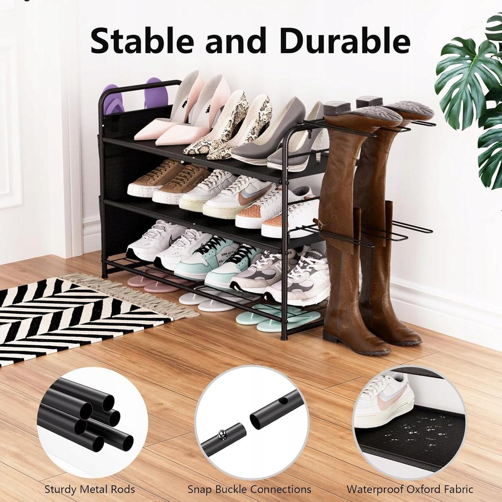 Szafka regał na buty stojak organizer 3 poziomy do garderoby metalowy