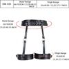 1ks Sexy Harness Sexy Gater Pu Leather Nastavitelný dekor s cvočky BDSM Nohavic Harness Podvazkové spodní prádlo Bondage