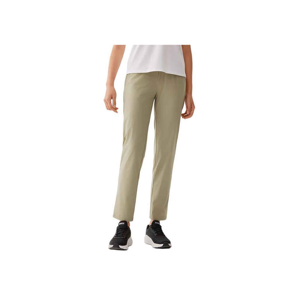 Skechers Moisture-Wicking Quick-Dry Cool Versatile Comfortable Soft Straight-Leg Casual Pants Women Bottoms Chestnut-Gold P225W167-00EG
