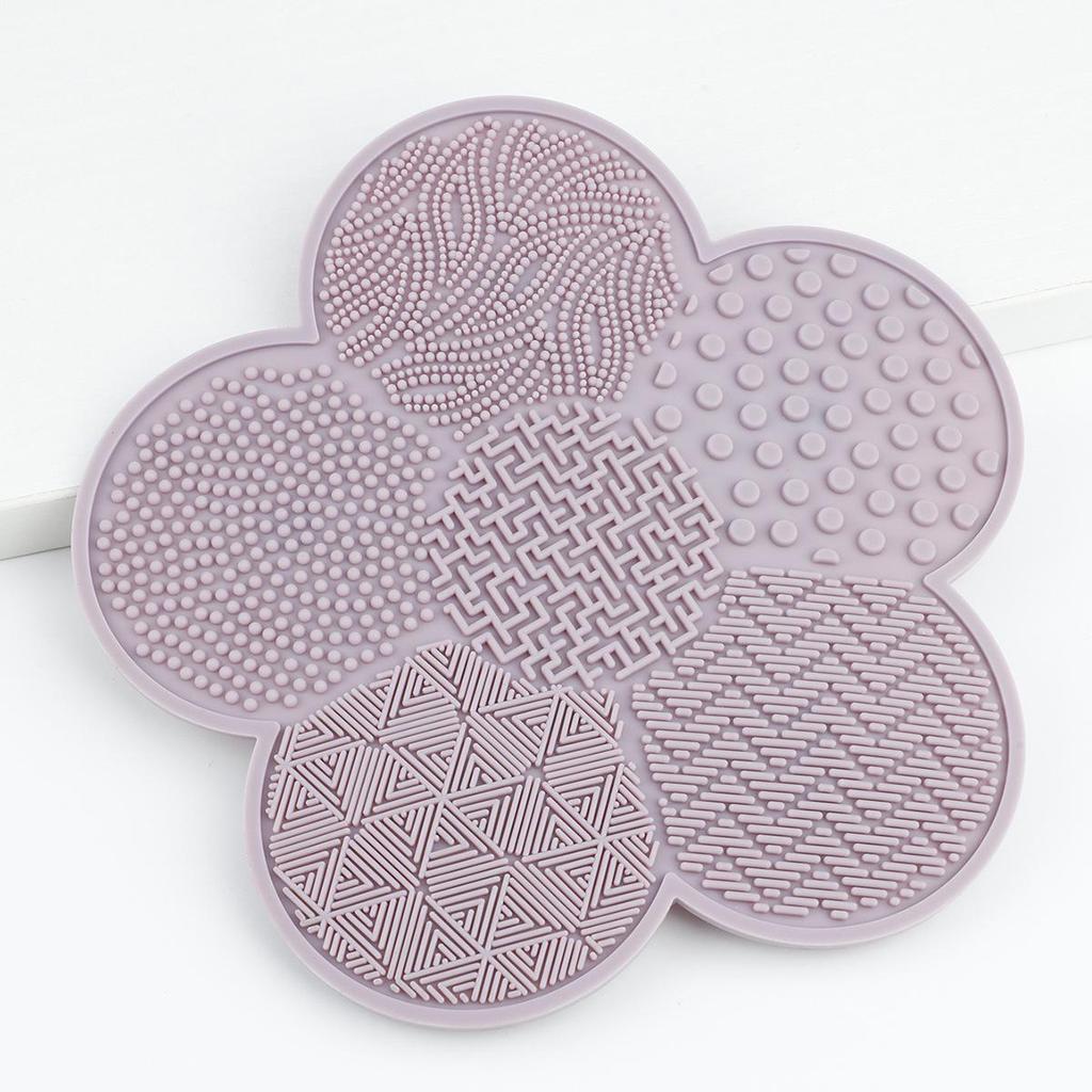 Spazzola Pulitore con Ventosa in Silicone - Design Floreale