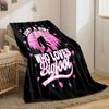 Just A Girl Who Loves Bigfoot Blanket bedroom Blanket for Livingroom Couch lunch break Soft throw for Friend's festival Gift