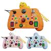 Toddler Animal Busy Board with LED Light Baby Light-up Switch Busy Board Game Machine Travel Kids Educational Learning Activity Toy Boys Girls