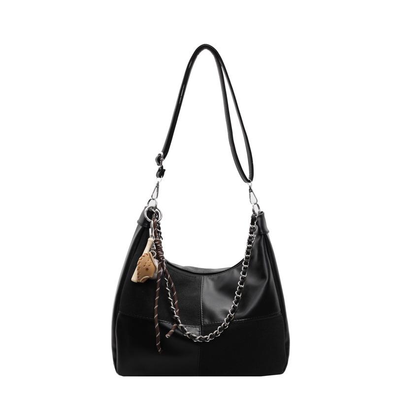 

Bag Women s Large-capacity New Messenger Bag Chain Commuter Shoulder Bag no pendant чёрный