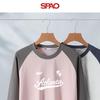 SPAO Men's Colorblock Patchwork Long Sleeve T-Shirt