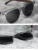 Trendy Wood Grain Sunglasses for Women Men Square Frame UV Protection Cycling Outdoor Street Fashion