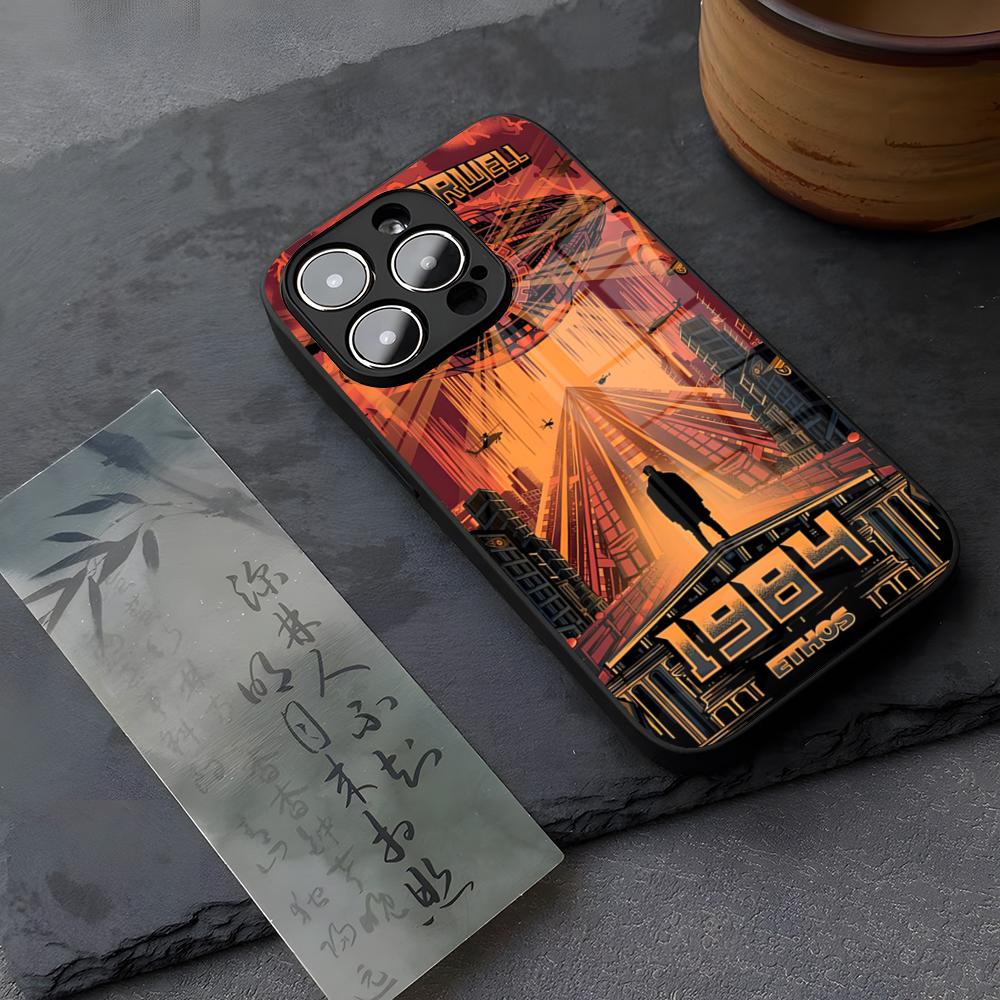 1984 George Orwell Book Novel Phone Case Tempered Glass For IPhone 13 17 14 16 12 15 11 Pro XS Max Plus Mini X XR SE2020 Coque