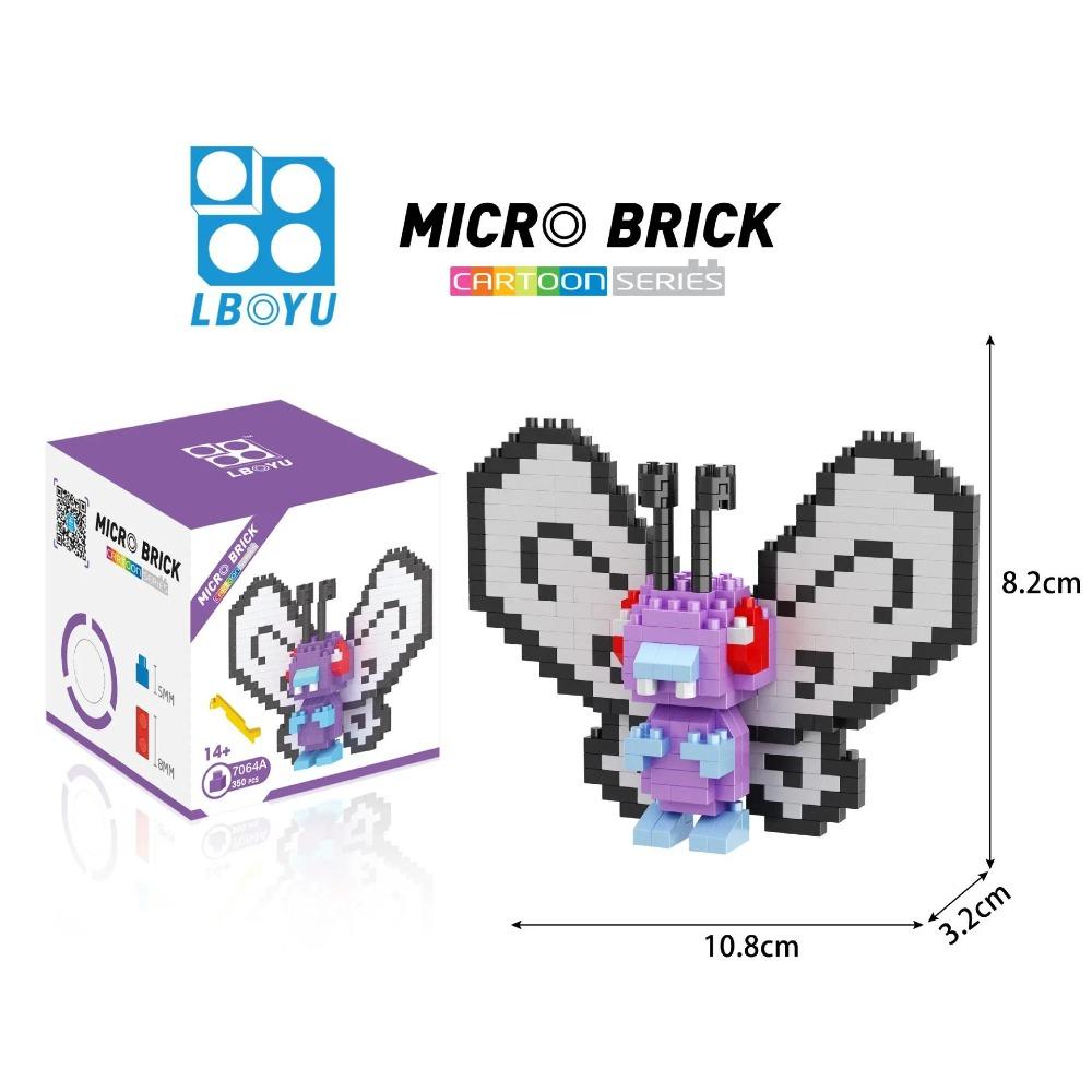Kawaii LNO Pokemon Micro Building Blocks Snorlax Blastoise Gengar Charmander Bulbasaur Pikachu Mini Brick Figures For Kids Toys