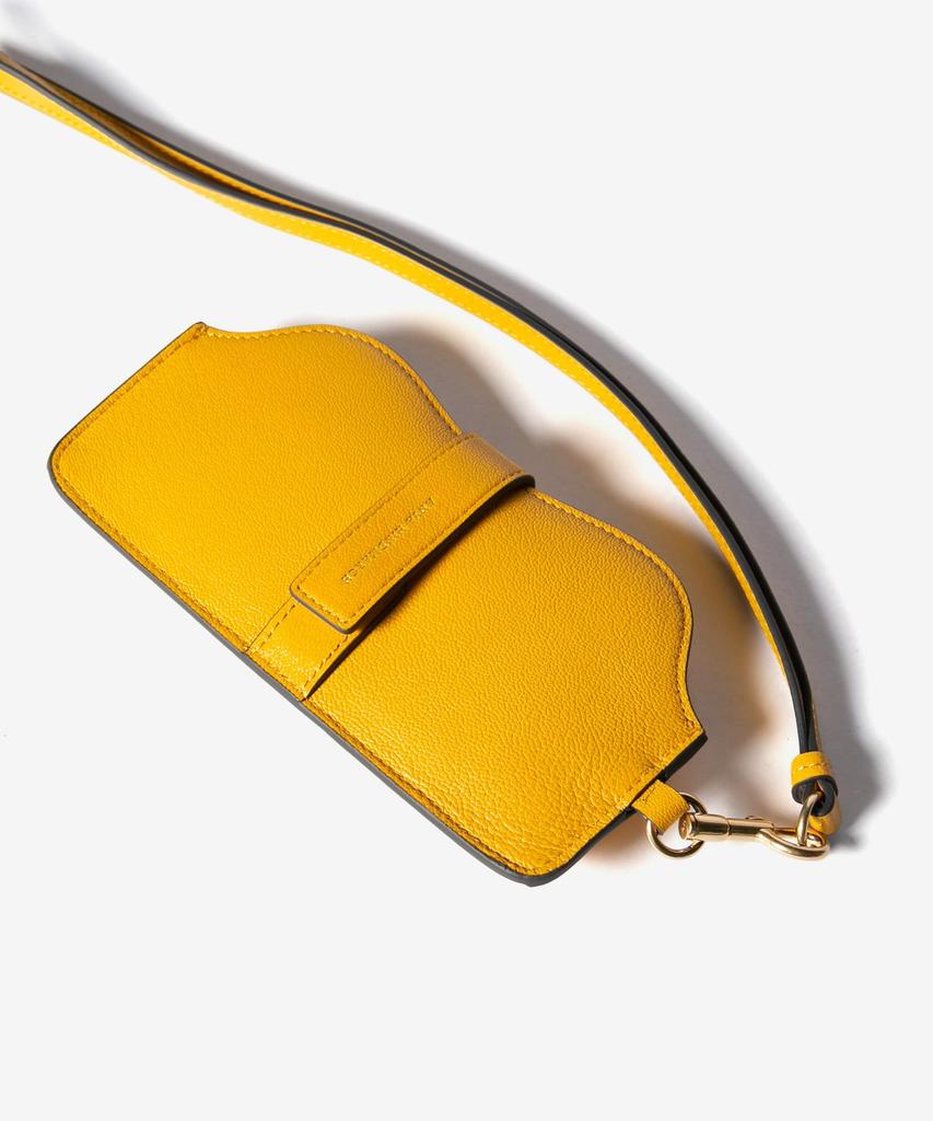 Anya Hindmarch Sunglasses Case 5050925 Sunglasses Holder Wink in Capra MUSTARD/Mustard [Used]