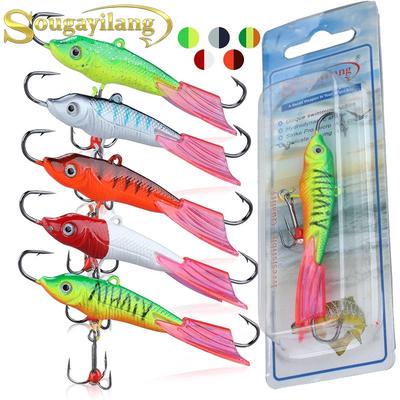 Isfiskedrag 8,5 cm metall fiskekrok lockbeten Vinter utomhussporter isfiskeredskap lockar