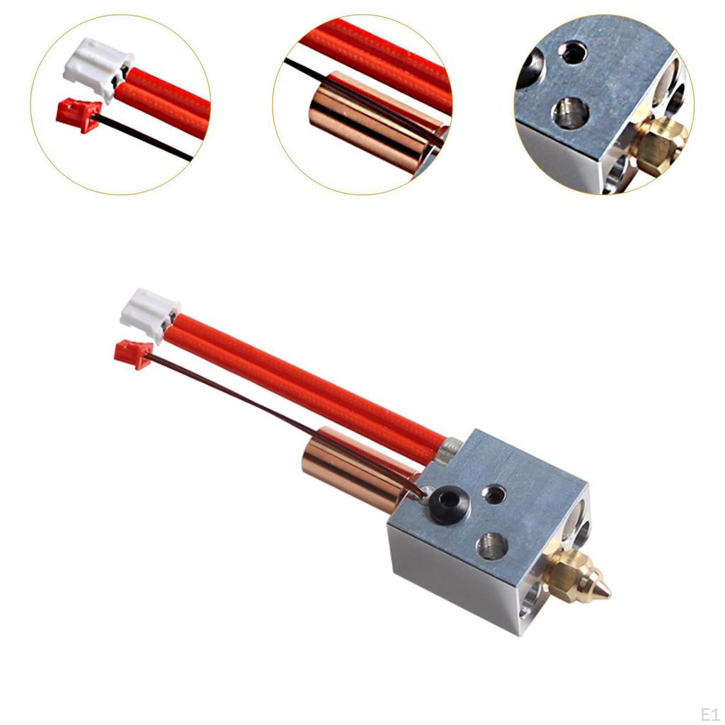 3D Printer Extruder End Kit Accessories Spare Parts Professional with 0.4 Mm Nozzle