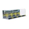 1/64 Model Car Display Case Miniature Street Scene with LED Lights for Sports