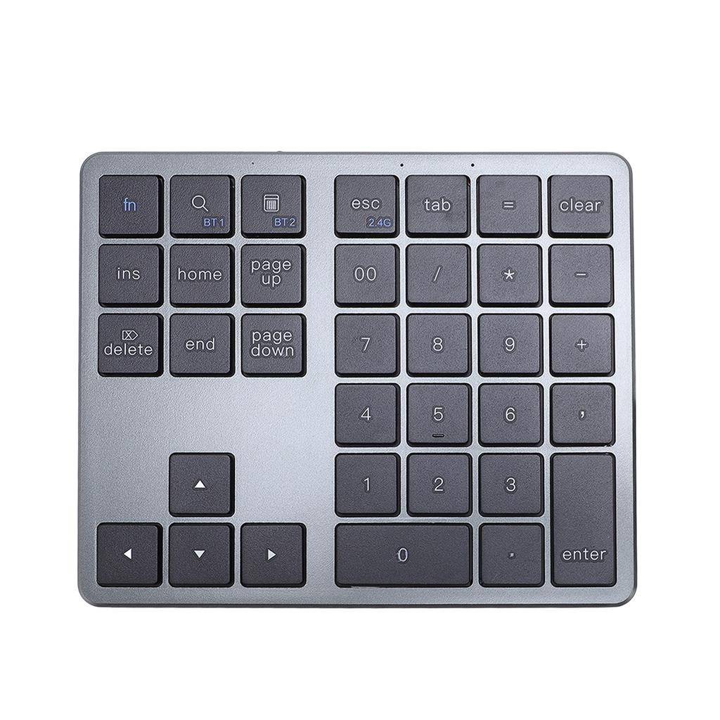 Number Pad Wireless Bluetooth Dual Mode 35 Keys Rechargeable Universal Numeric Keypad for Laptop PC