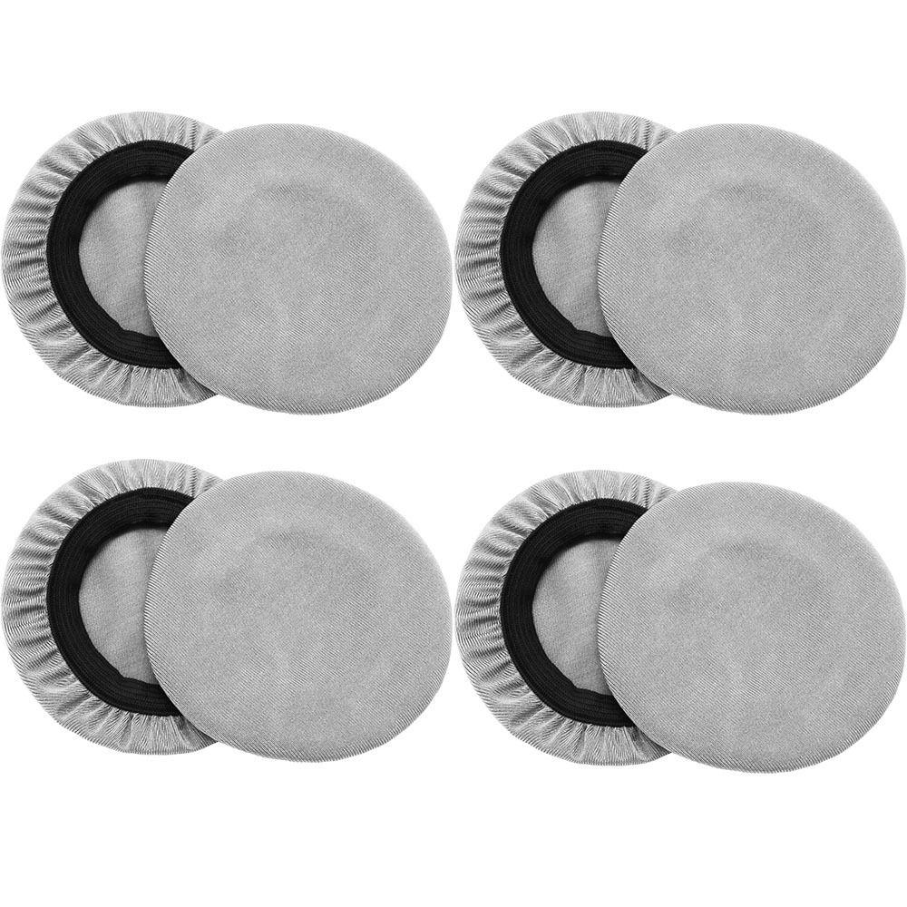 4 Pairs Elastic Lycra Earpad Covers Headphone Covers Stretchable and Washable Sanitary Earcup Protectors