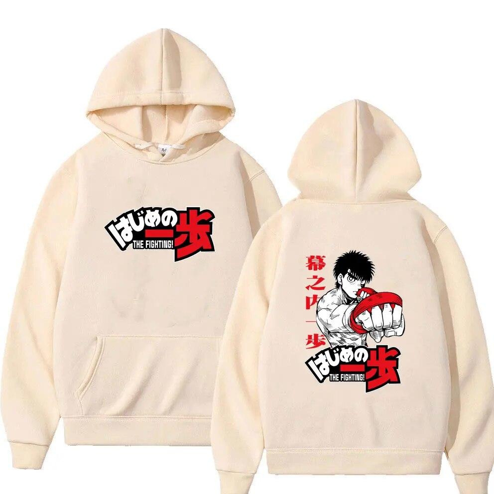 Anime Hajime No Ippo Kamogawa Boxing Graphic Hoodie Makunouchi Takamura Fighting Print Hoodies Unisex Vintage Oversized Sweatshirt