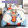 Cartoon Pattern Bedding Quilt Set Quilt Cover Pillowcase Home Decoration Birthday Gift (1 * duvet cover + 2 * pillowcase, without core)