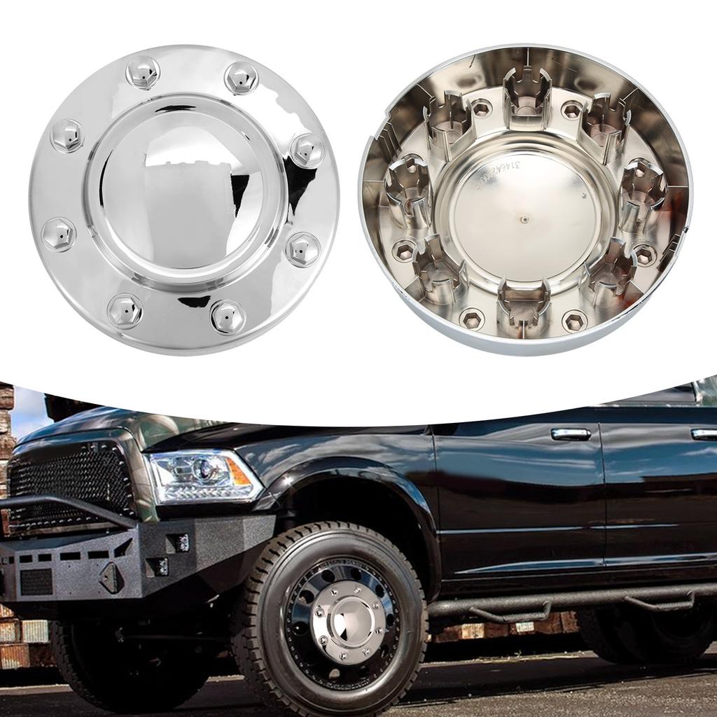 Dually Chrome Front Center Hub Cap Wheel Cover 68081010AB Replacement for Dodge Ram 3500 2011‑2013