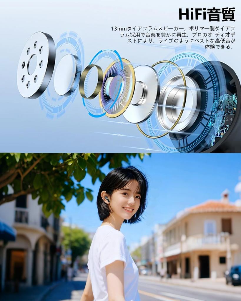 Bluetooth Wireless AI Smart ENC IPX7 Up to 65 Hours of 2025 Latest Bluetooth Karuna HIFI Sound Low Instant for Web and Compatible with iPhone and