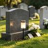 Memorial Remembrance Light Solar Powered for Cemetery Graves, IPX4 Waterproof Lamp with Graves Lights Stake, Decoration Outdoor Garden Lawn